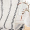 image:imageDriftAway Kitchen Curtains Striped Tier Linen Short Curtains Windowpane Plaid Cafe 45 Inch Length for Living Room Bathroom Chris Farmhouse Rustic Rod Pocket 2 Panels GrayFarmhouse Black