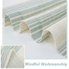 image:imageDriftAway Kitchen Curtains Striped Tier Linen Short Curtains Windowpane Plaid Cafe 45 Inch Length for Living Room Bathroom Chris Farmhouse Rustic Rod Pocket 2 Panels GrayChris Jade Green