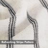 image:imageDriftAway Kitchen Curtains Striped Tier Linen Short Curtains Windowpane Plaid Cafe 45 Inch Length for Living Room Bathroom Chris Farmhouse Rustic Rod Pocket 2 Panels GrayFarmhouse Black