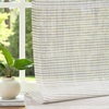 image:imageDriftAway Kitchen Curtains Striped Tier Linen Short Curtains Windowpane Plaid Cafe 45 Inch Length for Living Room Bathroom Chris Farmhouse Rustic Rod Pocket 2 Panels GrayTickingbeige