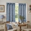 image:imageDriftAway Kitchen Curtains Striped Tier Linen Short Curtains Windowpane Plaid Cafe 45 Inch Length for Living Room Bathroom Chris Farmhouse Rustic Rod Pocket 2 Panels GrayHyggenavy