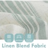 image:imageDriftAway Kitchen Curtains Striped Tier Linen Short Curtains Windowpane Plaid Cafe 45 Inch Length for Living Room Bathroom Chris Farmhouse Rustic Rod Pocket 2 Panels GrayChris Jade Green