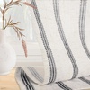 image:imageDriftAway Kitchen Curtains Striped Tier Linen Short Curtains Windowpane Plaid Cafe 45 Inch Length for Living Room Bathroom Chris Farmhouse Rustic Rod Pocket 2 Panels GrayFarmhouse Black