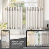 image:imageDriftAway Kitchen Curtains Striped Tier Linen Short Curtains Windowpane Plaid Cafe 45 Inch Length for Living Room Bathroom Chris Farmhouse Rustic Rod Pocket 2 Panels GrayFarmhouse Black