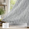 image:imageDriftAway Kitchen Curtains Striped Tier Linen Short Curtains Windowpane Plaid Cafe 45 Inch Length for Living Room Bathroom Chris Farmhouse Rustic Rod Pocket 2 Panels GrayHyggegray