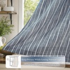image:imageDriftAway Kitchen Curtains Striped Tier Linen Short Curtains Windowpane Plaid Cafe 45 Inch Length for Living Room Bathroom Chris Farmhouse Rustic Rod Pocket 2 Panels GrayHyggenavy