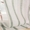 image:imageDriftAway Kitchen Curtains Striped Tier Linen Short Curtains Windowpane Plaid Cafe 45 Inch Length for Living Room Bathroom Chris Farmhouse Rustic Rod Pocket 2 Panels GrayFarmhouse Loden Green