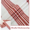 image:imageDriftAway Kitchen Curtains Striped Tier Linen Short Curtains Windowpane Plaid Cafe 45 Inch Length for Living Room Bathroom Chris Farmhouse Rustic Rod Pocket 2 Panels GrayChris Red