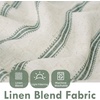 image:imageDriftAway Kitchen Curtains Striped Tier Linen Short Curtains Windowpane Plaid Cafe 45 Inch Length for Living Room Bathroom Chris Farmhouse Rustic Rod Pocket 2 Panels GrayFarmhouse Loden Green