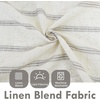 image:imageDriftAway Kitchen Curtains Striped Tier Linen Short Curtains Windowpane Plaid Cafe 45 Inch Length for Living Room Bathroom Chris Farmhouse Rustic Rod Pocket 2 Panels GrayFarmhouse Gray