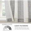 image:imageDriftAway Kitchen Curtains Striped Tier Linen Short Curtains Windowpane Plaid Cafe 45 Inch Length for Living Room Bathroom Chris Farmhouse Rustic Rod Pocket 2 Panels GrayChris Gray