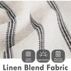 image:imageDriftAway Kitchen Curtains Striped Tier Linen Short Curtains Windowpane Plaid Cafe 45 Inch Length for Living Room Bathroom Chris Farmhouse Rustic Rod Pocket 2 Panels GrayFarmhouse Black