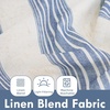 image:imageDriftAway Kitchen Curtains Striped Tier Linen Short Curtains Windowpane Plaid Cafe 45 Inch Length for Living Room Bathroom Chris Farmhouse Rustic Rod Pocket 2 Panels GrayChris Navy