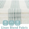 image:imageDriftAway Kitchen Curtains Striped Tier Linen Short Curtains Windowpane Plaid Cafe 45 Inch Length for Living Room Bathroom Chris Farmhouse Rustic Rod Pocket 2 Panels GrayChris Jade Green