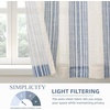 image:imageDriftAway Kitchen Curtains Striped Tier Linen Short Curtains Windowpane Plaid Cafe 45 Inch Length for Living Room Bathroom Chris Farmhouse Rustic Rod Pocket 2 Panels GrayChris Navy