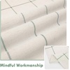 image:imageDriftAway Kitchen Curtains Striped Tier Linen Short Curtains Windowpane Plaid Cafe 45 Inch Length for Living Room Bathroom Chris Farmhouse Rustic Rod Pocket 2 Panels GrayLoden Green