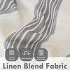 image:imageDriftAway Kitchen Curtains Striped Tier Linen Short Curtains Windowpane Plaid Cafe 45 Inch Length for Living Room Bathroom Chris Farmhouse Rustic Rod Pocket 2 Panels GrayChris Gray
