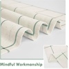image:imageDriftAway Kitchen Curtains Striped Tier Linen Short Curtains Windowpane Plaid Cafe 45 Inch Length for Living Room Bathroom Chris Farmhouse Rustic Rod Pocket 2 Panels GrayLoden Green