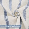 image:imageDriftAway Kitchen Curtains Striped Tier Linen Short Curtains Windowpane Plaid Cafe 45 Inch Length for Living Room Bathroom Chris Farmhouse Rustic Rod Pocket 2 Panels GrayFarmhouse Navy