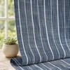 image:imageDriftAway Kitchen Curtains Striped Tier Linen Short Curtains Windowpane Plaid Cafe 45 Inch Length for Living Room Bathroom Chris Farmhouse Rustic Rod Pocket 2 Panels GrayHyggenavy
