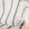image:imageDriftAway Kitchen Curtains Striped Tier Linen Short Curtains Windowpane Plaid Cafe 45 Inch Length for Living Room Bathroom Chris Farmhouse Rustic Rod Pocket 2 Panels GrayFarmhouse Black