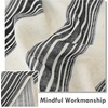 image:imageDriftAway Kitchen Curtains Striped Tier Linen Short Curtains Windowpane Plaid Cafe 45 Inch Length for Living Room Bathroom Chris Farmhouse Rustic Rod Pocket 2 Panels GrayChris Black