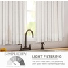 image:imageDriftAway Kitchen Curtains Striped Tier Linen Short Curtains Windowpane Plaid Cafe 45 Inch Length for Living Room Bathroom Chris Farmhouse Rustic Rod Pocket 2 Panels GrayFarmhouse Gray