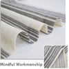 image:imageDriftAway Kitchen Curtains Striped Tier Linen Short Curtains Windowpane Plaid Cafe 45 Inch Length for Living Room Bathroom Chris Farmhouse Rustic Rod Pocket 2 Panels GrayChris Gray