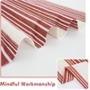 image:imageDriftAway Kitchen Curtains Striped Tier Linen Short Curtains Windowpane Plaid Cafe 45 Inch Length for Living Room Bathroom Chris Farmhouse Rustic Rod Pocket 2 Panels GrayChris Red