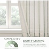 image:imageDriftAway Kitchen Curtains Striped Tier Linen Short Curtains Windowpane Plaid Cafe 45 Inch Length for Living Room Bathroom Chris Farmhouse Rustic Rod Pocket 2 Panels GrayFarmhouse Loden Green
