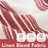 image:imageDriftAway Kitchen Curtains Striped Tier Linen Short Curtains Windowpane Plaid Cafe 45 Inch Length for Living Room Bathroom Chris Farmhouse Rustic Rod Pocket 2 Panels GrayChris Red