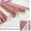 image:imageDriftAway Kitchen Curtains Striped Tier Linen Short Curtains Windowpane Plaid Cafe 45 Inch Length for Living Room Bathroom Chris Farmhouse Rustic Rod Pocket 2 Panels GrayChris Red