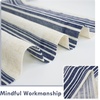 image:imageDriftAway Kitchen Curtains Striped Tier Linen Short Curtains Windowpane Plaid Cafe 45 Inch Length for Living Room Bathroom Chris Farmhouse Rustic Rod Pocket 2 Panels GrayChris Dark Blue