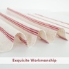 image:imageDriftAway Kitchen Curtains Striped Tier Linen Short Curtains Windowpane Plaid Cafe 45 Inch Length for Living Room Bathroom Chris Farmhouse Rustic Rod Pocket 2 Panels GrayFarmhouse Red