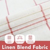 image:imageDriftAway Kitchen Curtains Striped Tier Linen Short Curtains Windowpane Plaid Cafe 45 Inch Length for Living Room Bathroom Chris Farmhouse Rustic Rod Pocket 2 Panels GrayPlaid Red