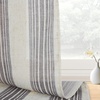 image:imageDriftAway Kitchen Curtains Striped Tier Linen Short Curtains Windowpane Plaid Cafe 45 Inch Length for Living Room Bathroom Chris Farmhouse Rustic Rod Pocket 2 Panels GrayChris Gray