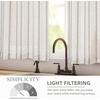 image:imageDriftAway Kitchen Curtains Striped Tier Linen Short Curtains Windowpane Plaid Cafe 45 Inch Length for Living Room Bathroom Chris Farmhouse Rustic Rod Pocket 2 Panels GrayFarmhouse Gray
