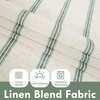 image:imageDriftAway Kitchen Curtains Striped Tier Linen Short Curtains Windowpane Plaid Cafe 45 Inch Length for Living Room Bathroom Chris Farmhouse Rustic Rod Pocket 2 Panels GrayFarmhouse Loden Green