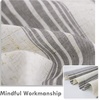 image:imageDriftAway Kitchen Curtains Striped Tier Linen Short Curtains Windowpane Plaid Cafe 45 Inch Length for Living Room Bathroom Chris Farmhouse Rustic Rod Pocket 2 Panels GrayChris Gray