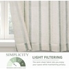 image:imageDriftAway Kitchen Curtains Striped Tier Linen Short Curtains Windowpane Plaid Cafe 45 Inch Length for Living Room Bathroom Chris Farmhouse Rustic Rod Pocket 2 Panels GrayFarmhouse Loden Green