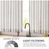 image:imageDriftAway Kitchen Curtains Striped Tier Linen Short Curtains Windowpane Plaid Cafe 45 Inch Length for Living Room Bathroom Chris Farmhouse Rustic Rod Pocket 2 Panels GrayFarmhouse Black