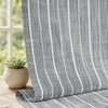 image:imageDriftAway Kitchen Curtains Striped Tier Linen Short Curtains Windowpane Plaid Cafe 45 Inch Length for Living Room Bathroom Chris Farmhouse Rustic Rod Pocket 2 Panels GrayHyggegray