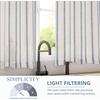 image:imageDriftAway Kitchen Curtains Striped Tier Linen Short Curtains Windowpane Plaid Cafe 45 Inch Length for Living Room Bathroom Chris Farmhouse Rustic Rod Pocket 2 Panels GrayFarmhouse Navy