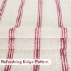 image:imageDriftAway Kitchen Curtains Striped Tier Linen Short Curtains Windowpane Plaid Cafe 45 Inch Length for Living Room Bathroom Chris Farmhouse Rustic Rod Pocket 2 Panels GrayFarmhouse Red