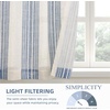 image:imageDriftAway Kitchen Curtains Striped Tier Linen Short Curtains Windowpane Plaid Cafe 45 Inch Length for Living Room Bathroom Chris Farmhouse Rustic Rod Pocket 2 Panels GrayChris Navy