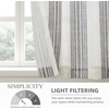 image:imageDriftAway Kitchen Curtains Striped Tier Linen Short Curtains Windowpane Plaid Cafe 45 Inch Length for Living Room Bathroom Chris Farmhouse Rustic Rod Pocket 2 Panels GrayChris Gray