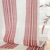 image:imageDriftAway Kitchen Curtains Striped Tier Linen Short Curtains Windowpane Plaid Cafe 45 Inch Length for Living Room Bathroom Chris Farmhouse Rustic Rod Pocket 2 Panels GrayChris Red