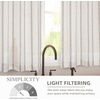 image:imageDriftAway Kitchen Curtains Striped Tier Linen Short Curtains Windowpane Plaid Cafe 45 Inch Length for Living Room Bathroom Chris Farmhouse Rustic Rod Pocket 2 Panels GrayFarmhouse Gray