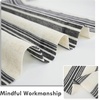 image:imageDriftAway Kitchen Curtains Striped Tier Linen Short Curtains Windowpane Plaid Cafe 45 Inch Length for Living Room Bathroom Chris Farmhouse Rustic Rod Pocket 2 Panels GrayChris Black