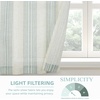 image:imageDriftAway Kitchen Curtains Striped Tier Linen Short Curtains Windowpane Plaid Cafe 45 Inch Length for Living Room Bathroom Chris Farmhouse Rustic Rod Pocket 2 Panels GrayChris Jade Green